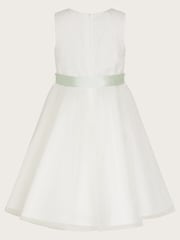 Monsoon Natural Freya 3D Scuba Bridesmaid Dress - Image 2 of 3