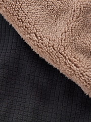 Slate Grey Fleece Borg Lined Textured Joggers - Image 3 of 9