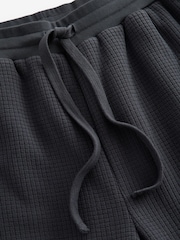 Slate Grey Fleece Borg Lined Textured Joggers - Image 9 of 9