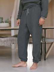 Slate Grey Fleece Borg Lined Brushed Joggers - Image 1 of 11