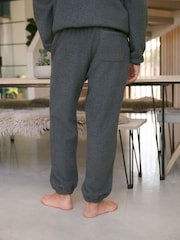Slate Grey Fleece Borg Lined Brushed Joggers - Image 4 of 11