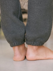 Slate Grey Fleece Borg Lined Brushed Joggers - Image 6 of 11