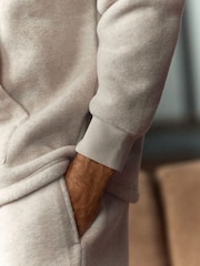 Stone Neutral Fleece Borg Lined Brushed Joggers - Image 4 of 7