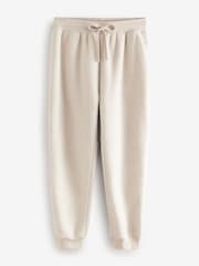 Stone Neutral Fleece Borg Lined Brushed Joggers - Image 5 of 7