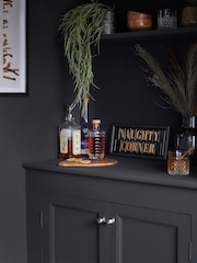 Black/Gold Naughty Corner Slogan Wall Art Sign - Image 4 of 6