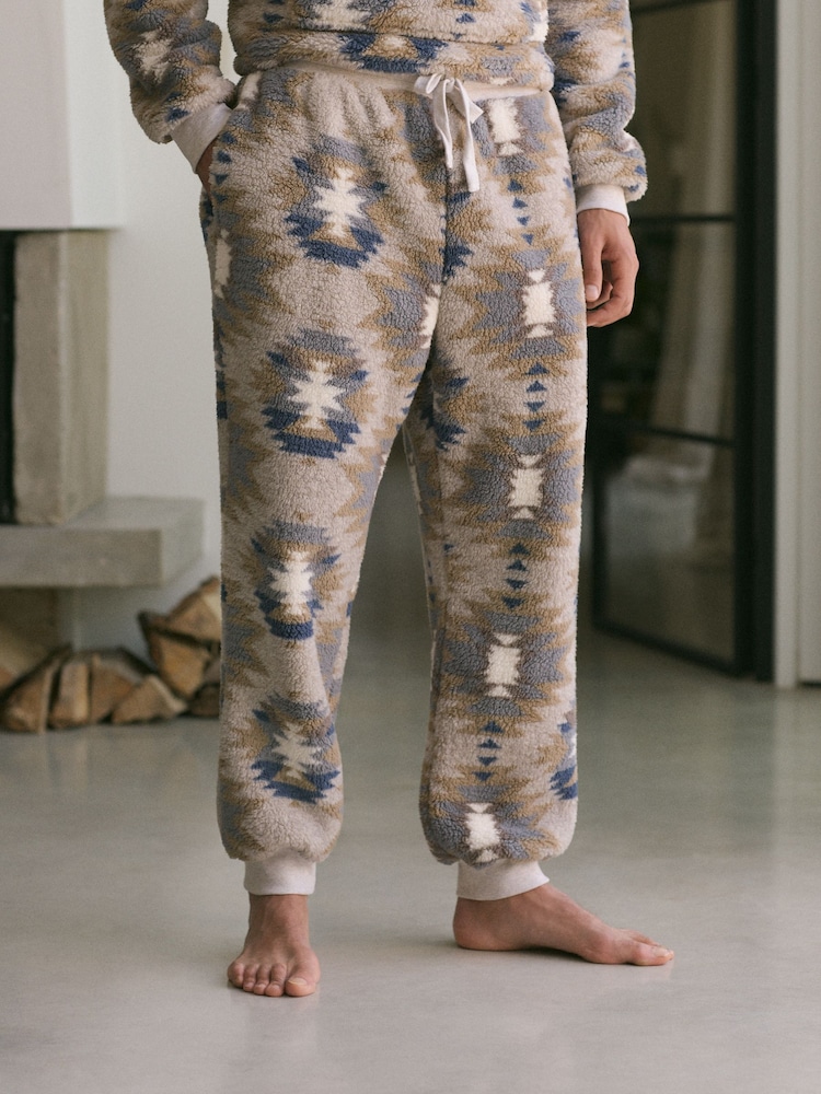 Stone Navajo - Флисовый искусственный мех Cuffed Joggers - Изображение 1 из 10 Stone Navajo - Флисовый искусственный мех Cuffed Joggers - Изображение 1 из 10