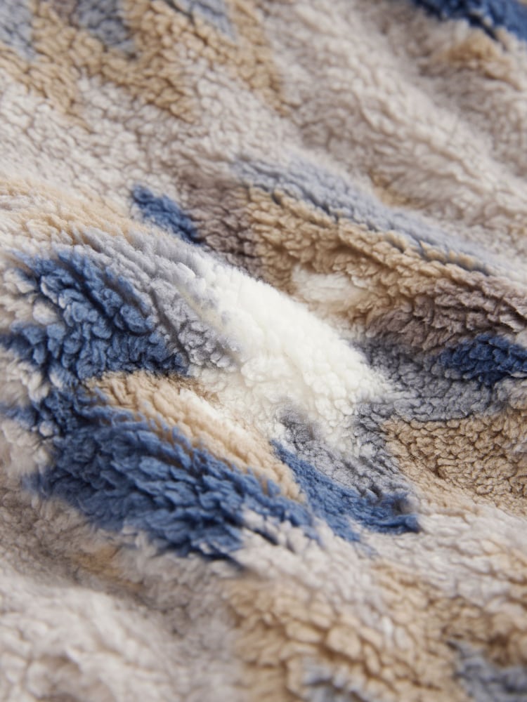 Stone Navajo Fleece Borg Cuffed Joggers - Image 10 of 10
