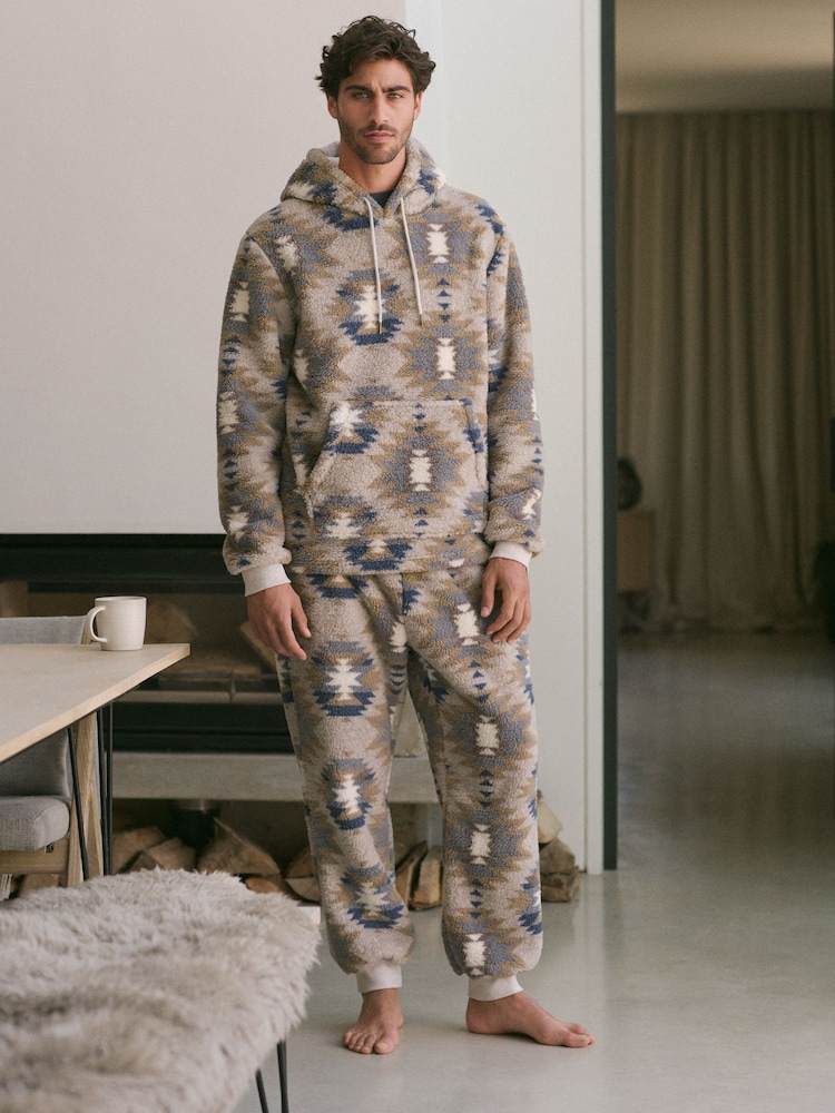 Stone Navajo - Флисовый искусственный мех Cuffed Joggers - Изображение 2 из 10 Stone Navajo - Флисовый искусственный мех Cuffed Joggers - Изображение 2 из 10