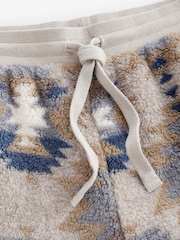 Stone Navajo Fleece Borg Cuffed Joggers - Image 8 of 10