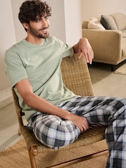 Green/White Check Motionflex Cosy Pyjamas Set - Image 2 of 8