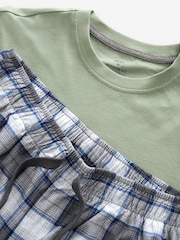 Green/White Check Motionflex Cosy Pyjamas Set - Image 8 of 8