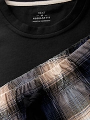 Black Check Motionflex Cosy Cuffed Pyjamas Set - Image 8 of 8