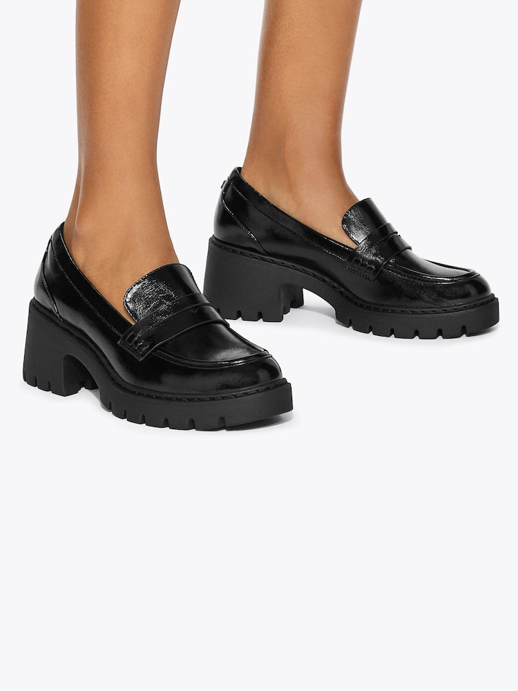 KG Kurt Geiger Black Tess Loafer Heeled Shoes - Image 1 of 5 KG Kurt Geiger Black Tess Loafer Heeled Shoes - Image 1 of 5
