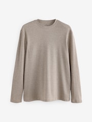 Black/Neutral Check Cosy Textured Long Sleeve Pyjamas Set - Image 8 of 11