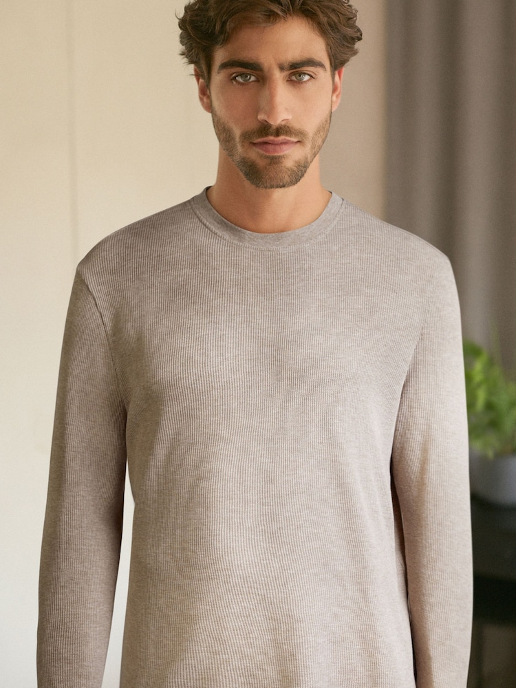 Black/Stone Check Motionflex Cosy Pyjamas Set - Image 1 of 10 Black/Stone Check Motionflex Cosy Pyjamas Set - Image 1 of 10