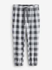 Check Grey Cosy Brushed Pyjamas Set - Image 10 of 12