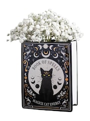 Something Different Cat Magick Book Shaped Flower Vase - صورة 2 من 3