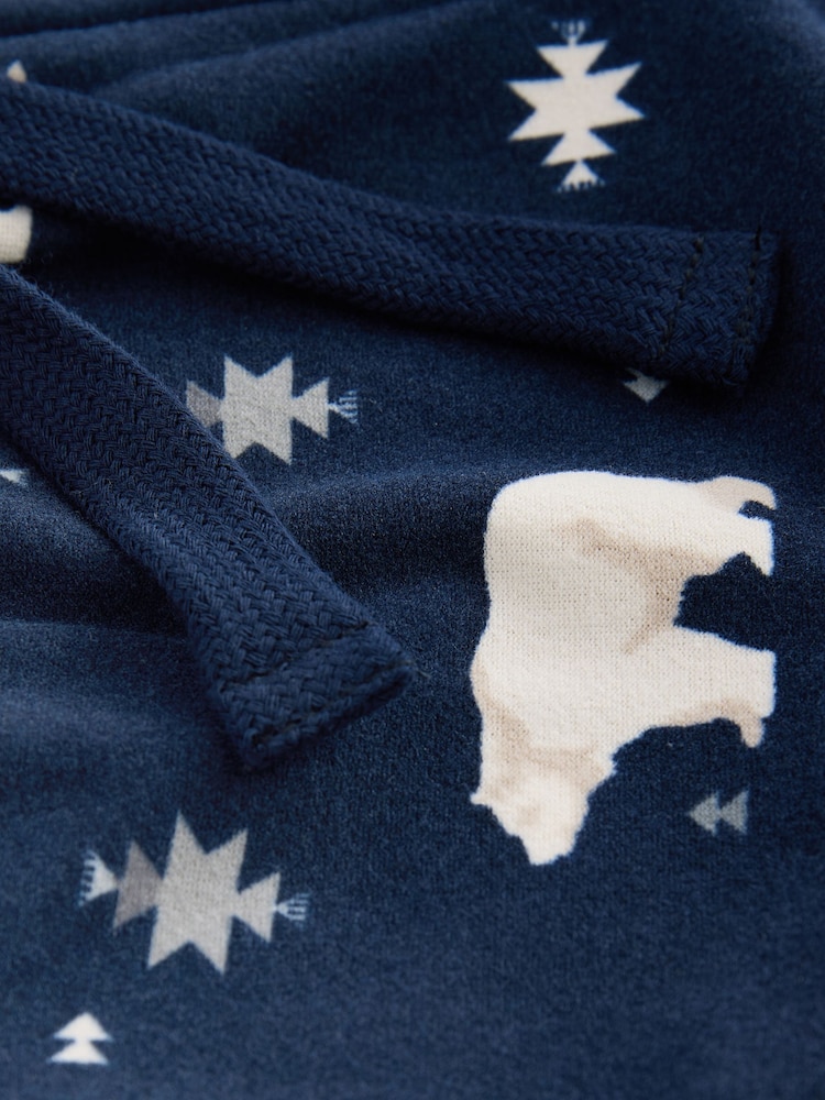 Navy Blue Polar Bear Christmas Cosy Pyjama Bottoms - Image 7 of 7