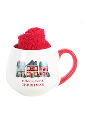 Juego de taza y calcetines "Something Different Home for Christmas" - Imagen 2 de 6