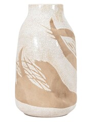 Gallery Home Brown Reactive Taft Large Textured Vase - Image 3 of 8
