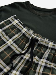Green Check Cosy Motionflex Long Sleeve 100% Cotton Pyjamas Set - Image 10 of 11