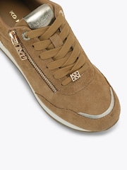 KG Kurt Geiger Nude Lina Suede Trainers - Image 5 of 5