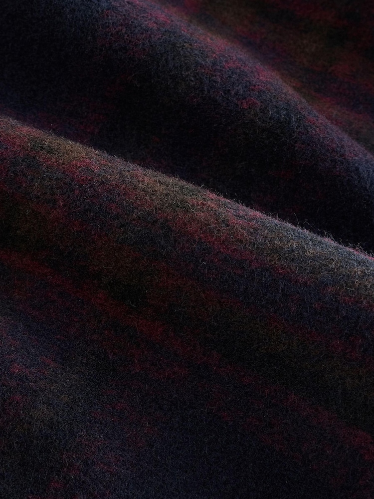 Navy Blue /Burgundy Check Cosy Brushed Pyjamas Set - Image 11 of 11