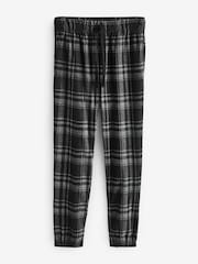 Black/Stone Check Motionflex Cosy Pyjamas Set 2 Pack - Image 10 of 14