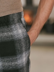 Black/Tan Check Cosy Brushed Pyjamas Set - Image 5 of 11