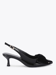 KG Kurt Geiger Tilli Velvet Mašna Slingback Sandale na petu - Slika 1 od 5