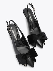 KG Kurt Geiger Tilli Velvet Mašna Slingback Sandale na petu - Slika 3 od 5