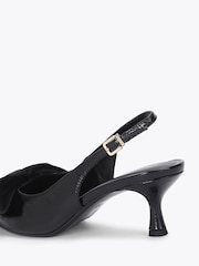 KG Kurt Geiger Tilli Velvet Mašna Slingback Sandale na petu - Slika 4 od 5