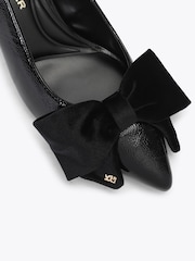 KG Kurt Geiger Tilli Velvet Mašna Slingback Sandale na petu - Slika 5 od 5