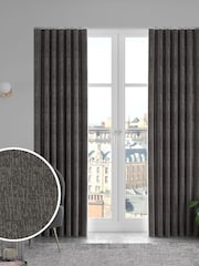 French Grey Chenille Made To Measure Curtains - Image 1 of 9