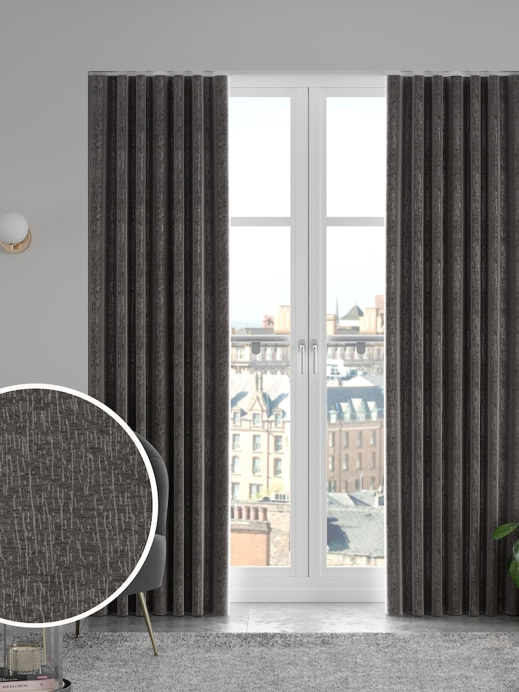 French Grey Chenille Made To Measure Curtains - Image 1 of 9