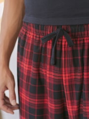 Navy/Red Check Motionflex Cosy Pyjamas Set - Image 3 of 11