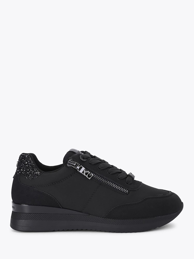 KG Kurt Geiger Black Lina Embellished Trainers - Image 1 of 4 KG Kurt Geiger Black Lina Embellished Trainers - Image 1 of 4