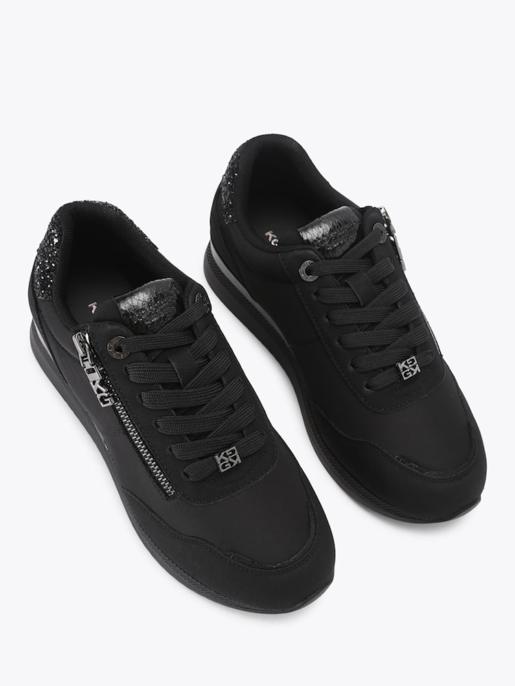 KG Kurt Geiger Black Lina Embellished Trainers - Image 2 of 4 KG Kurt Geiger Black Lina Embellished Trainers - Image 2 of 4