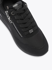 KG Kurt Geiger Black Lina Embellished Trainers - Image 4 of 4