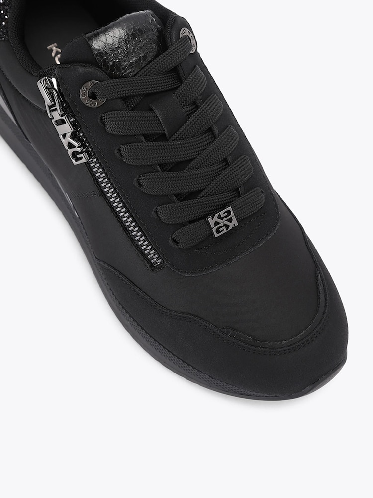KG Kurt Geiger Black Lina Embellished Trainers - Image 4 of 4 KG Kurt Geiger Black Lina Embellished Trainers - Image 4 of 4
