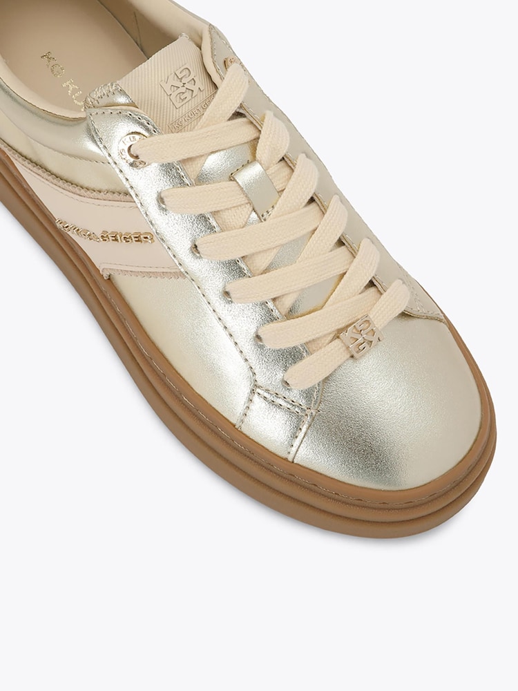 KG Kurt Geiger Gold Leap Trainers - Image 5 of 5 KG Kurt Geiger Gold Leap Trainers - Image 5 of 5