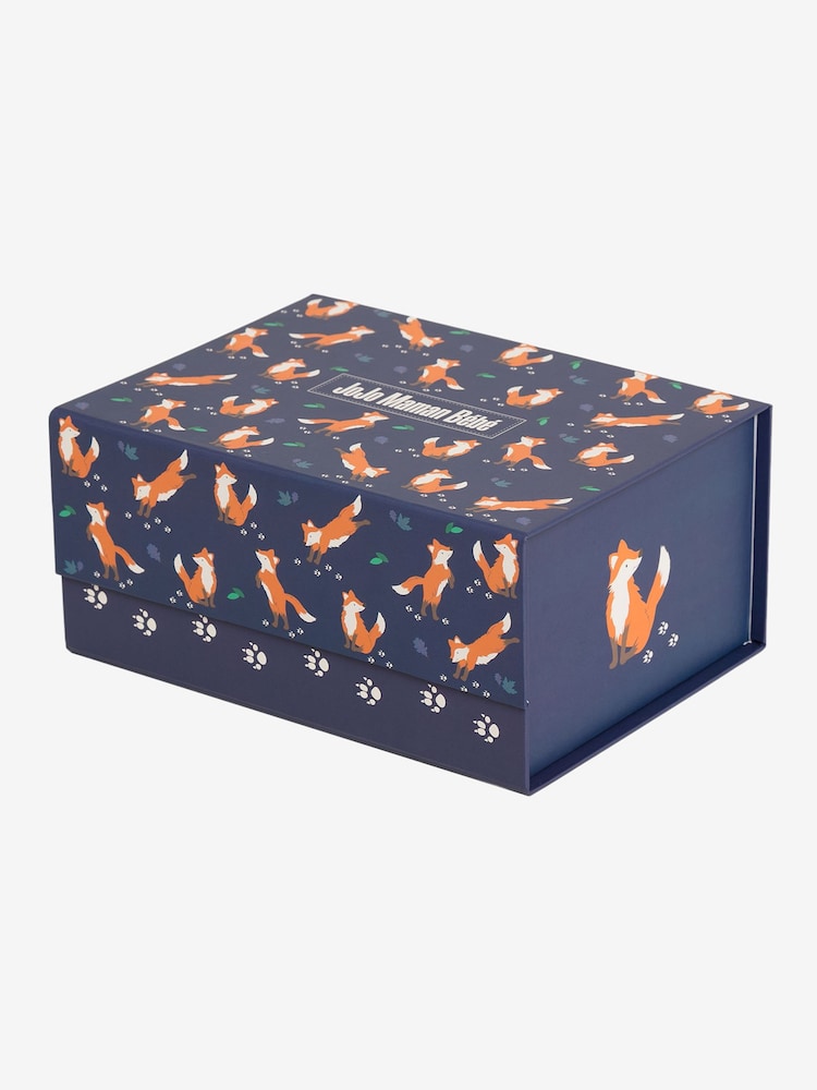 JoJo Maman Bébé Blue Small Fox Gift Box - Image 2 of 2
