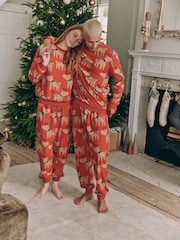 Red Matching Family Mens Christmas Reindeer Pyjamas - Image 2 of 10