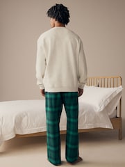 Grey/Green Mens Matching Family Christmas Happy Holidays Pyjamas - Image 2 of 9