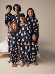 Navy Blue Matching Family Mens Christmas Penguin Pyjamas - Image 11 of 11