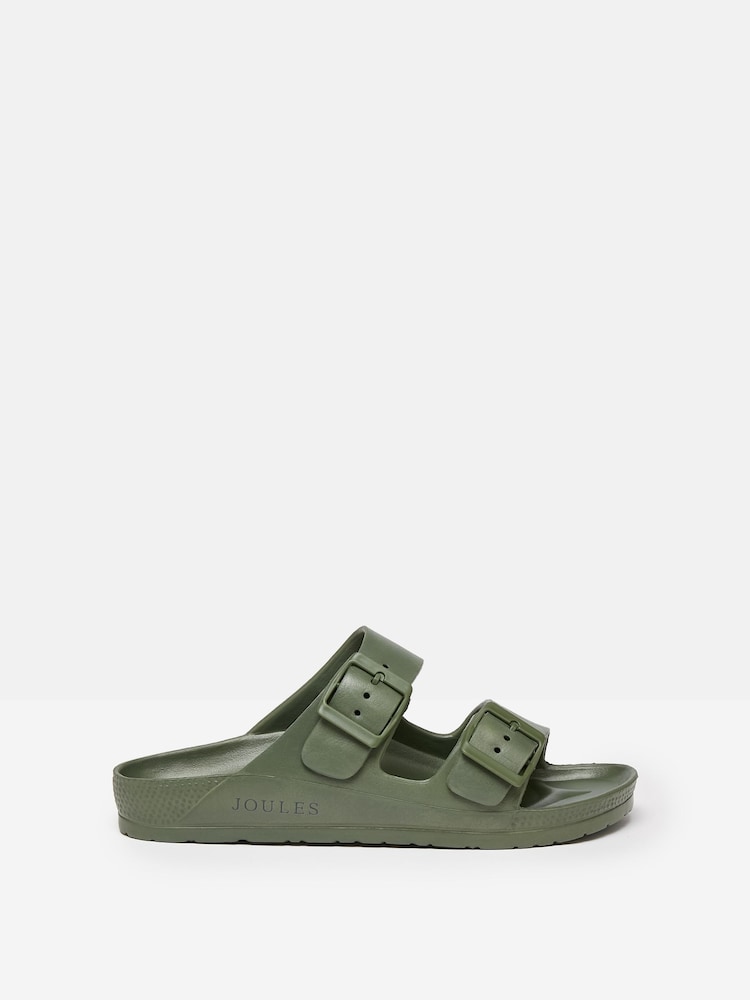 Joules Sunseeker Khaki Green EVA Sliders - Image 1 of 5