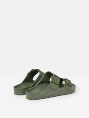 Joules Sunseeker Khaki Green EVA Sliders - Image 2 of 5