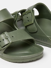 Joules Sunseeker Khaki Green EVA Sliders - Image 3 of 5