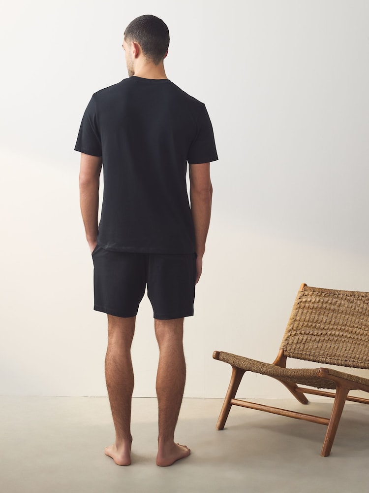 Green/Stone/Blue Jersey Pyjamas Shorts Set 3 Pack - Image 3 of 12