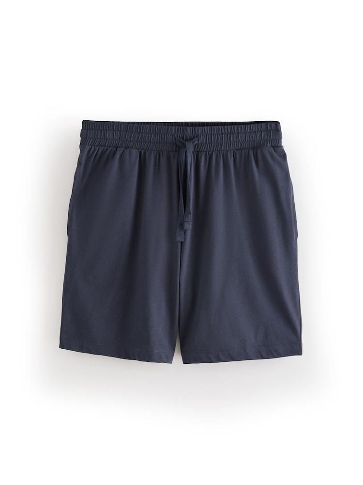 Green/Stone/Blue Jersey Pyjamas Shorts Set 3 Pack - Image 8 of 12